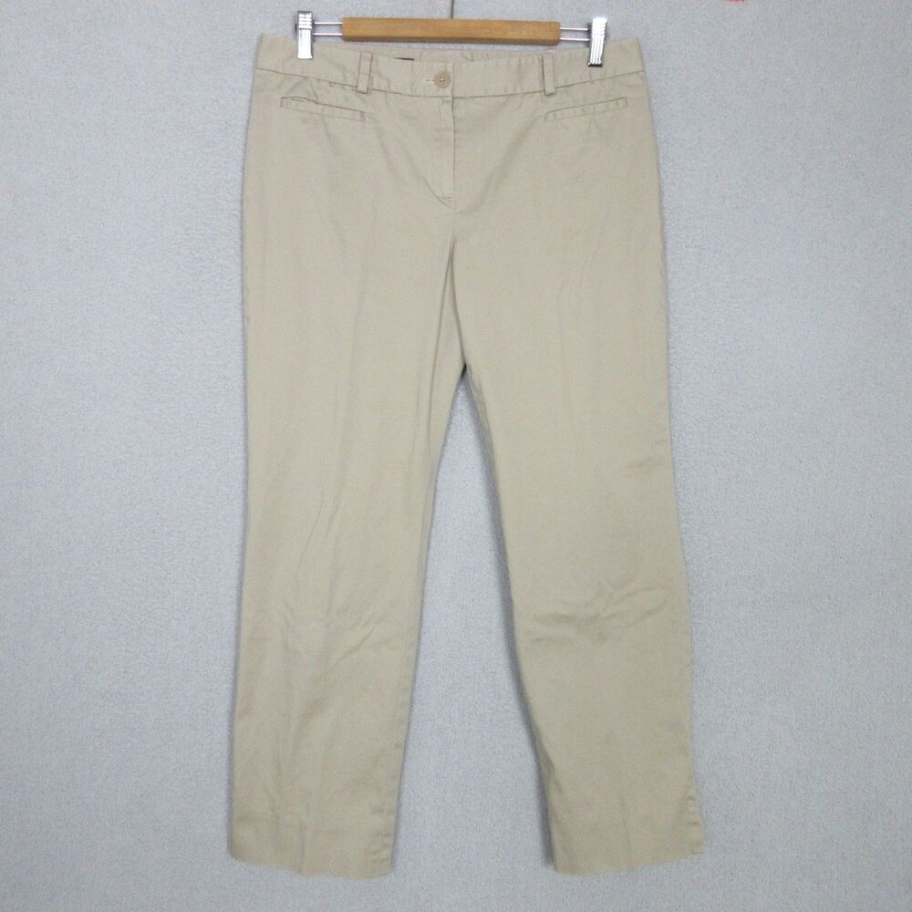 Brooks Brothers Pants Womens 10 Natalie Fit 346 Cotton Chino Office Beige